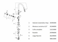 GROHE COSTA COCINA VERTICAL